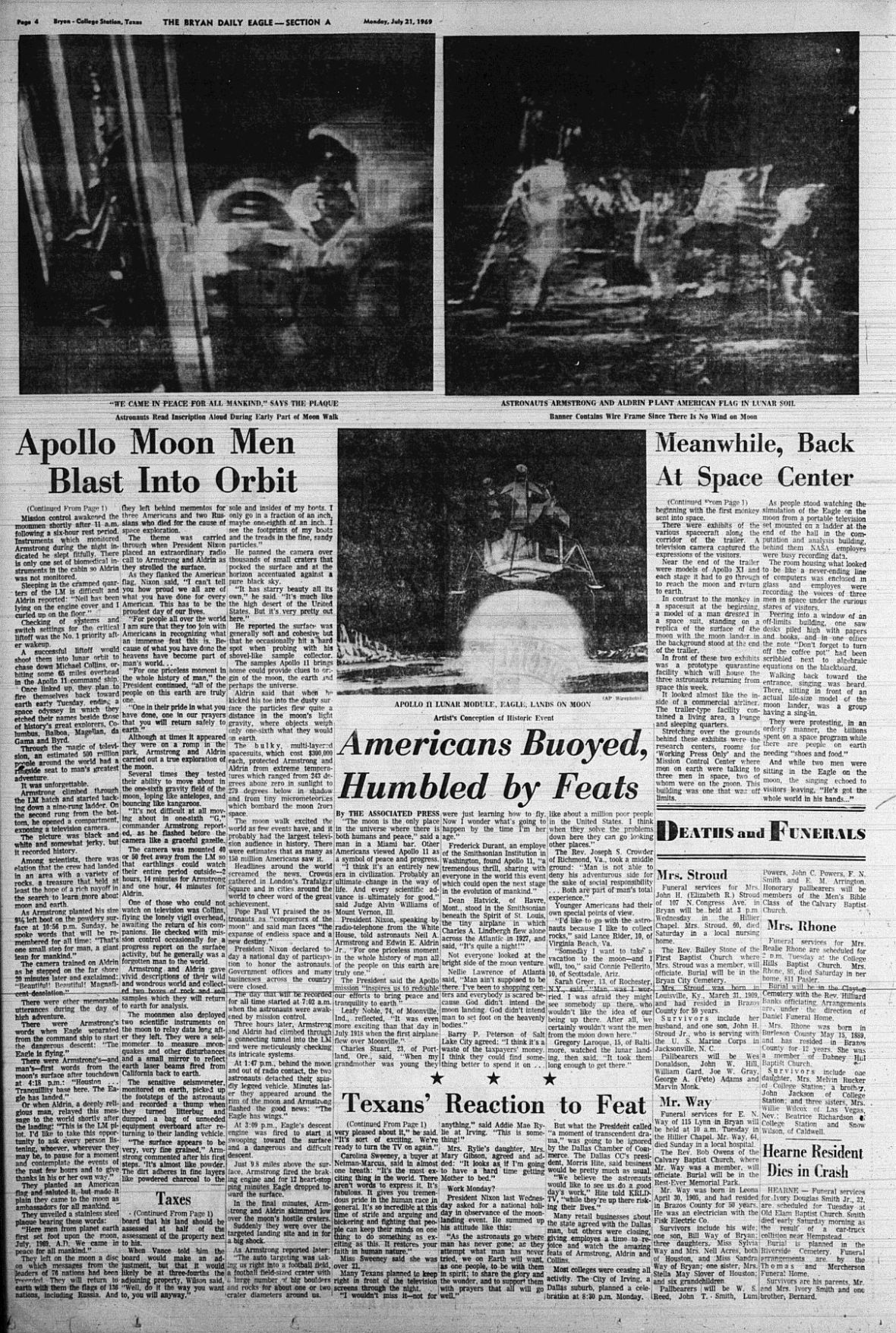 The Eagle Archives: July 21, 1969